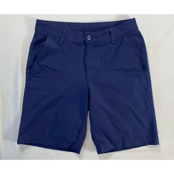 Under Armour Men's Flat Front Lightweight Tech Golf Shorts. Navy Blue, Men's 32. - Picture 1 of 5